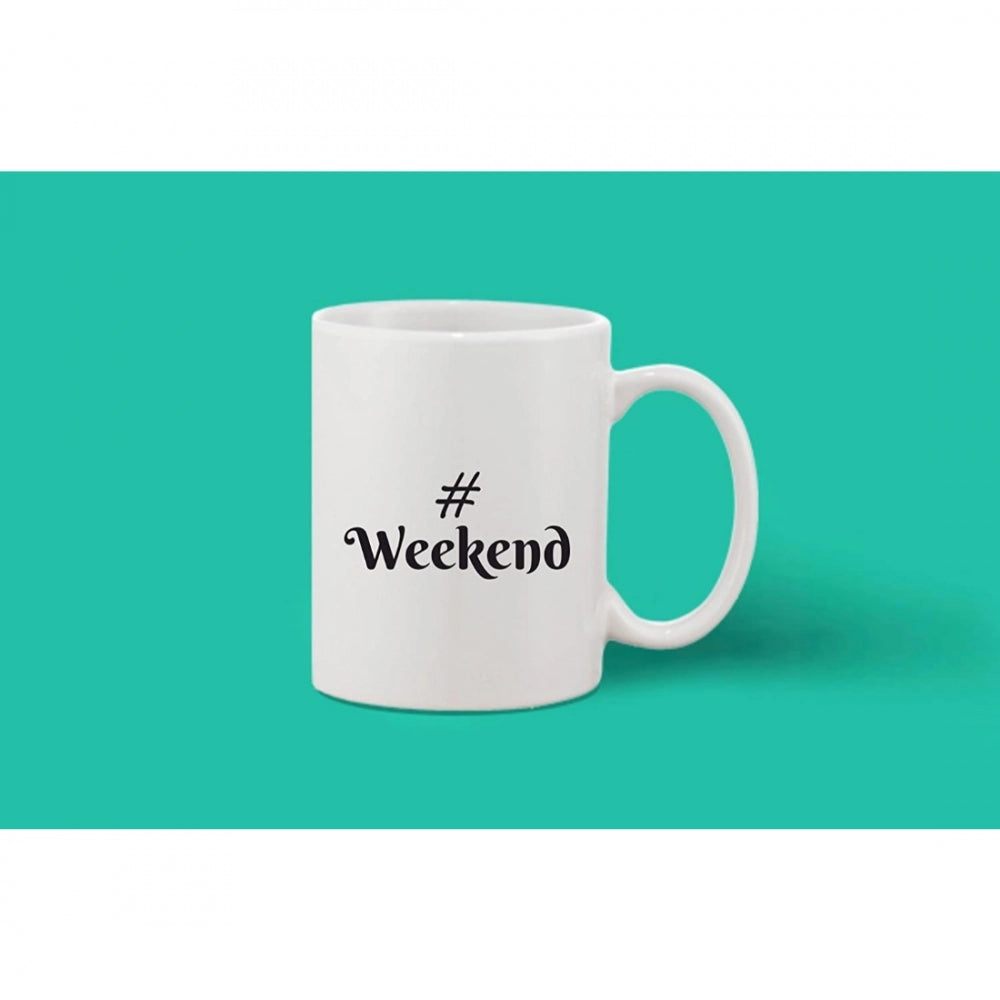 Generic Printed Ceramic Coffee Mug - 1 Pieces, White, 11oz