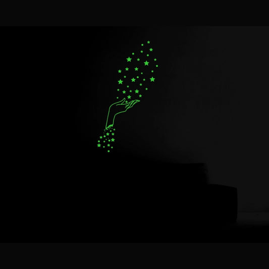 Generic Green Galaxy Of Stars Radium Wall Sticker