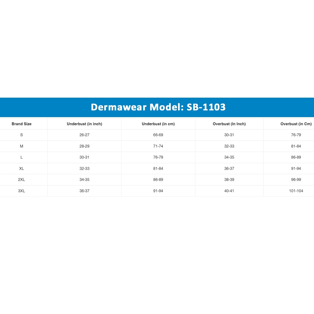 Dermawear Women's Sports Brassiere (Model: SB-1103, Color:Dark Grey, Material: 4D Stretch)