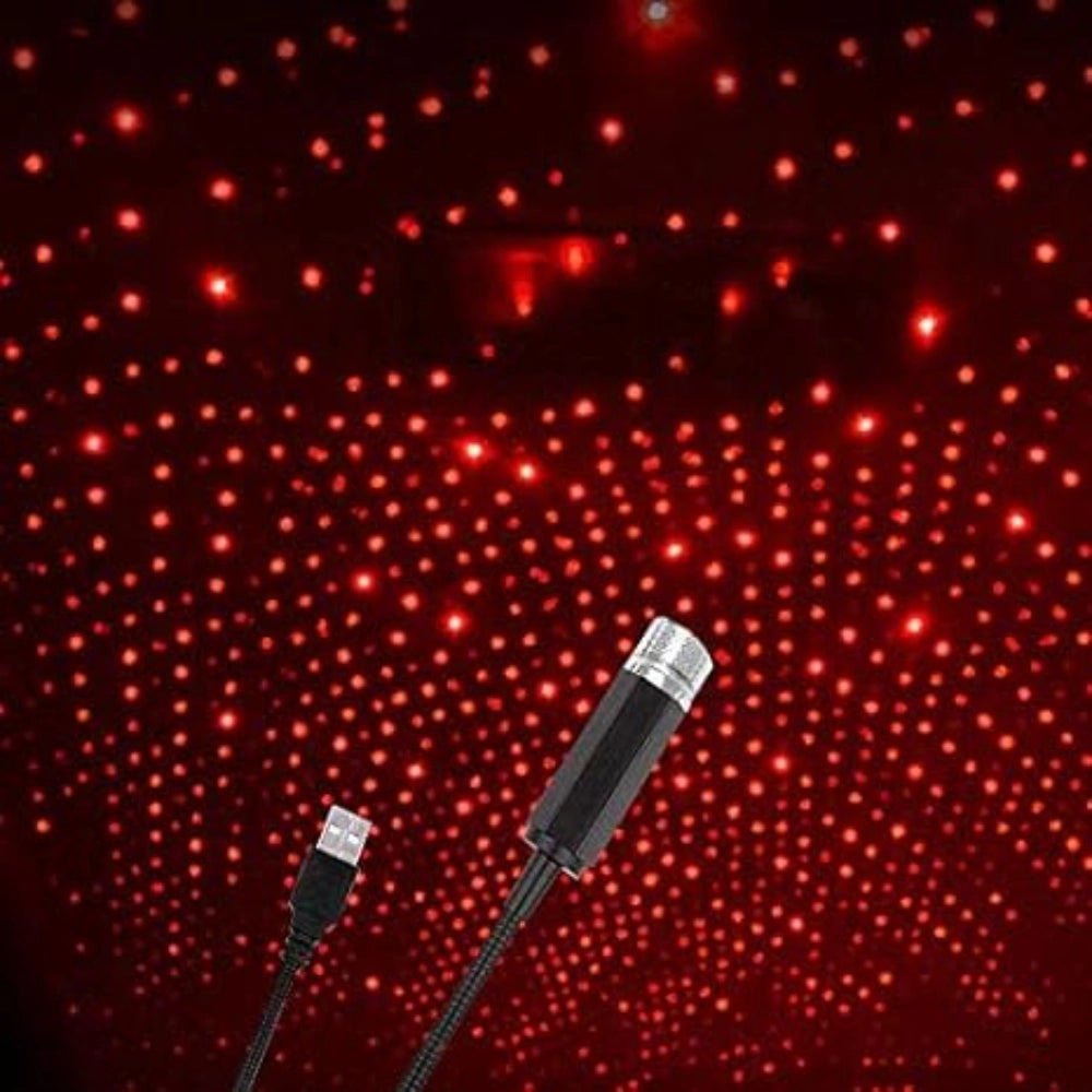 Generic Ambient Star Light 12V 360 Degree Rotation Use For Usb Party Decoration Disco Laser Light (Red)