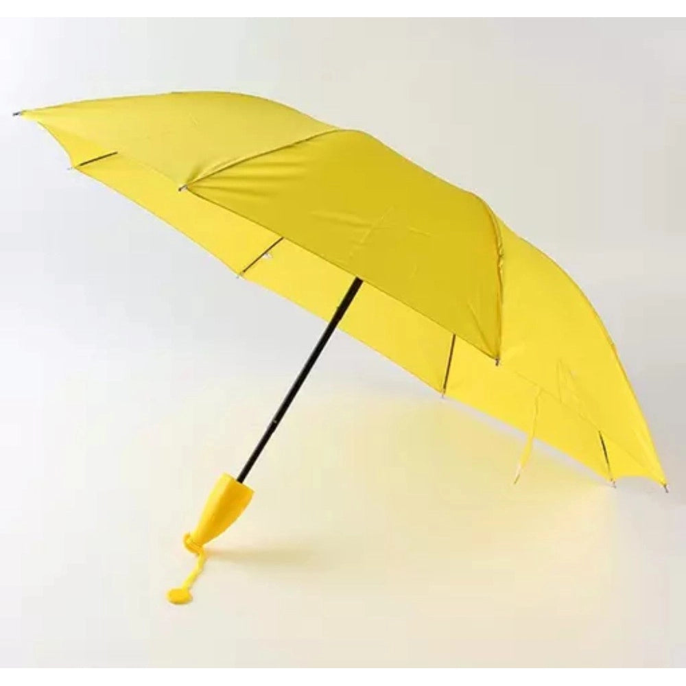 Generic Stylish Banana Shaped Mini Foldable Umbrella (Color: Assorted)