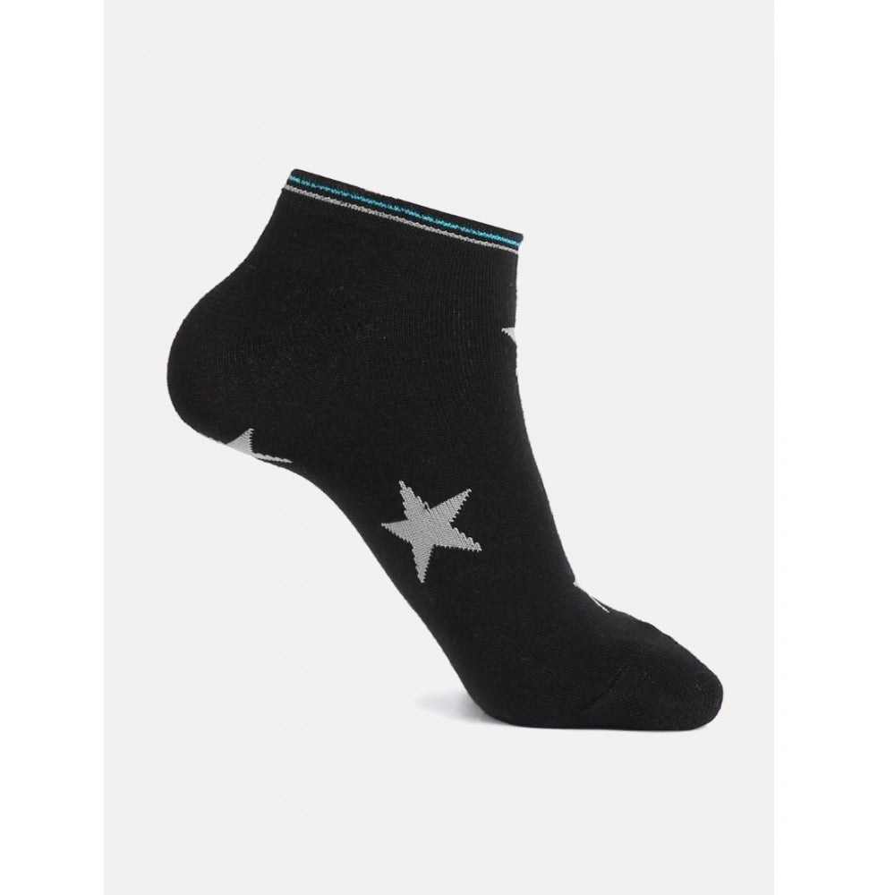 Generic 4 Pairs Unisex Casual Cotton Blended Printed Ankle length Socks (Assorted)