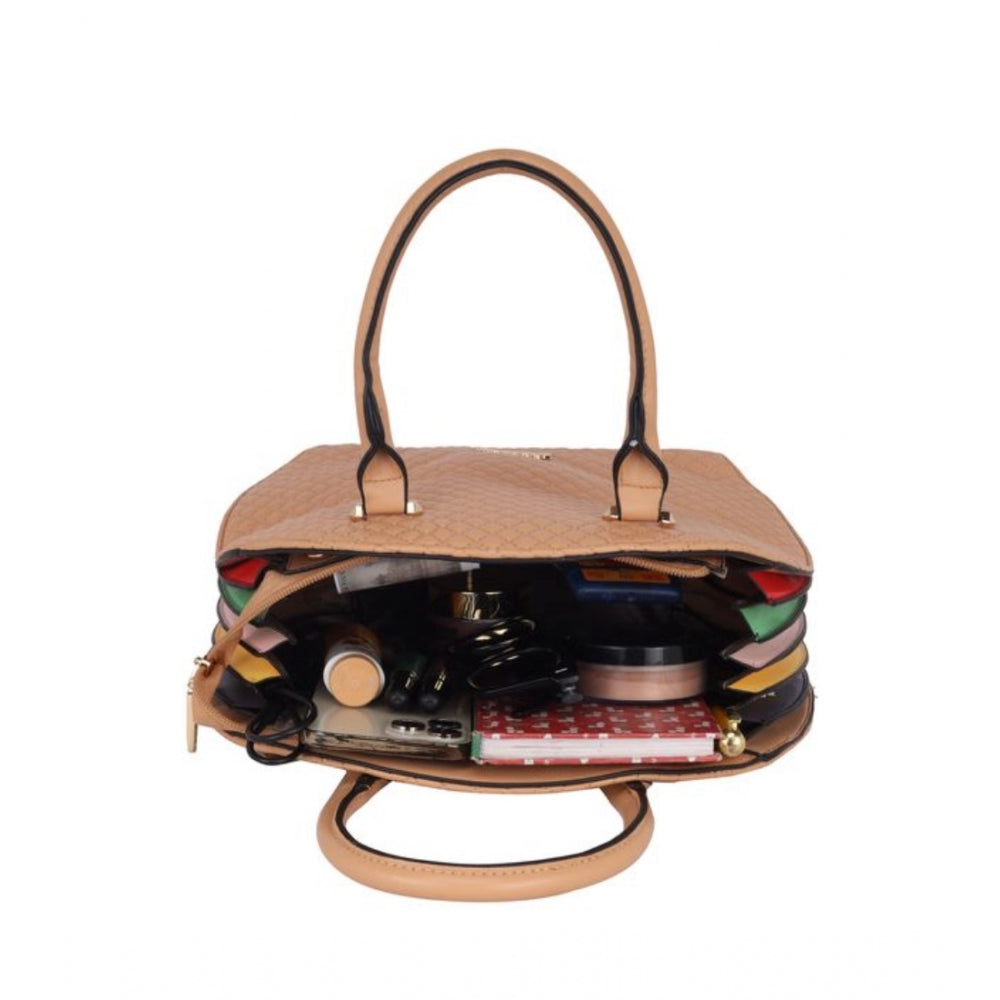 Generic Women's Faux Leather Printed Adjustable Long Belt Handbag (Brown)