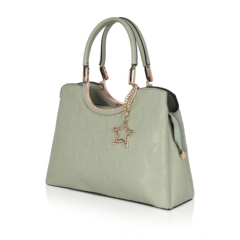 Generic Women's Faux Leather Printed Adjustable Long Belt Handbag (Green)