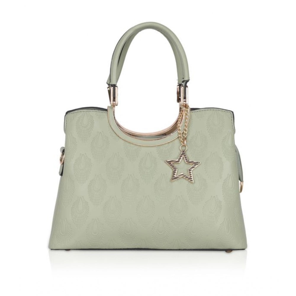 Generic Women's Faux Leather Printed Adjustable Long Belt Handbag (Green)