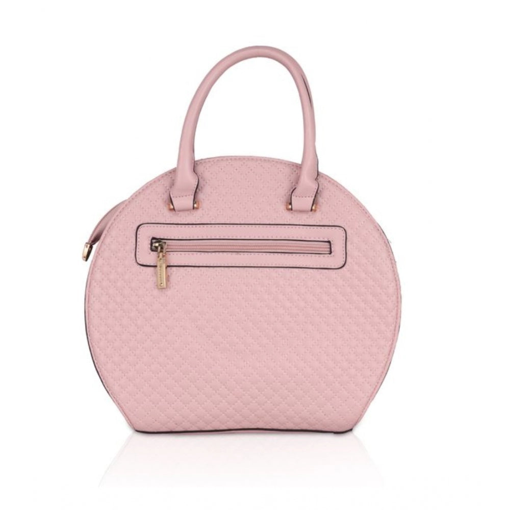 Generic Women's Faux Leather Printed Adjustable Long Belt Handbag (Pink)