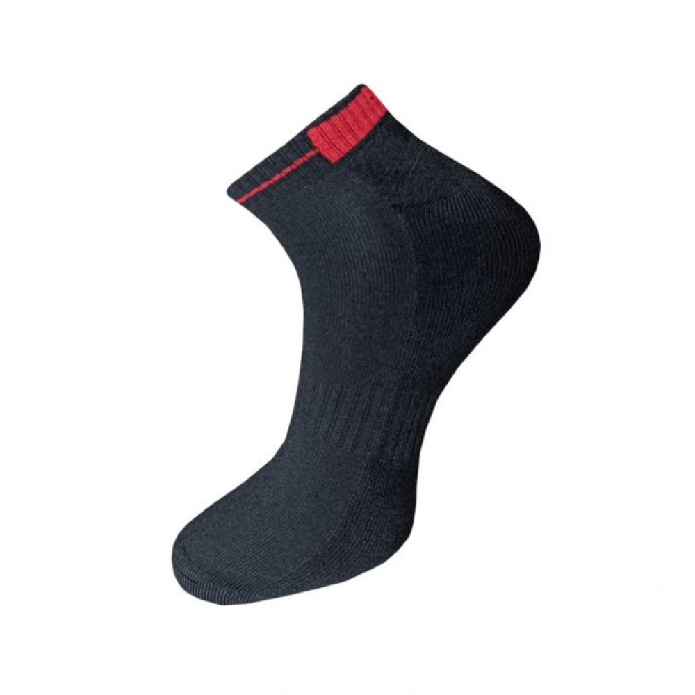 Generic 3_Pair Set Unisex Casual Cotton Solid Ankle Length Socks (Multicolor)