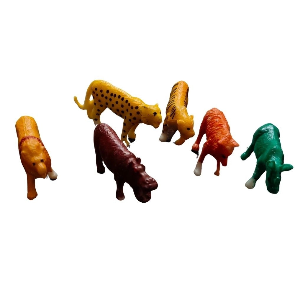 6_Pcs Set Wild Animals | PVC | Toys| 1+ Years