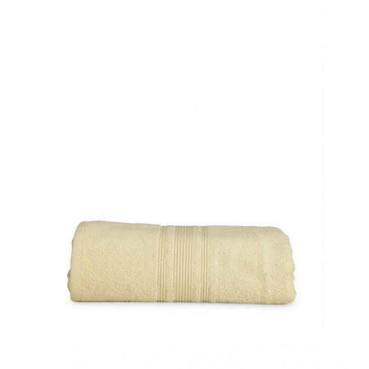 Generic Cotton Solid Bath Towels (Cream, Size: 35x71 In)
