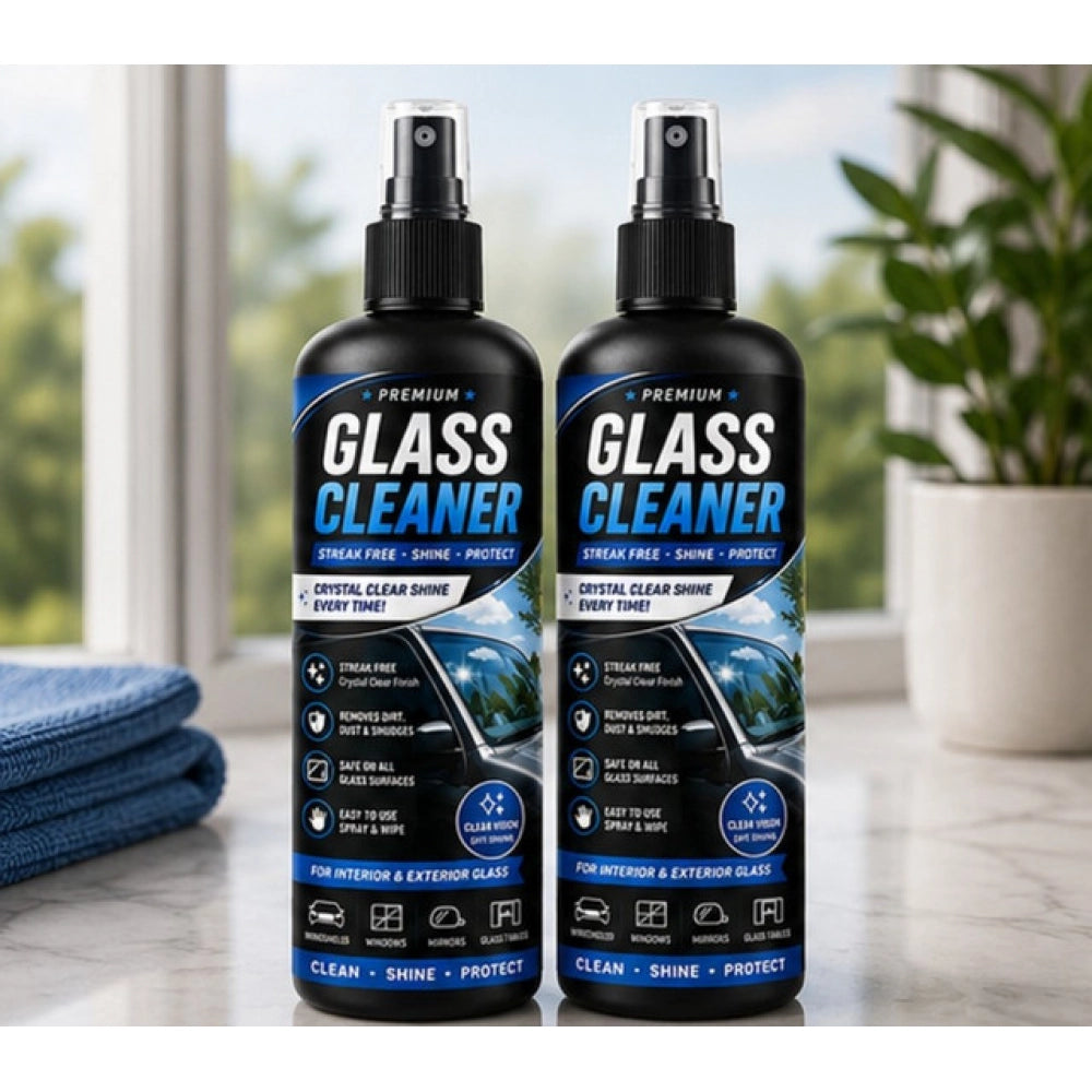 Generic Pack of 2 Glass Cleaner Liquid Spray Bottles 100 ML