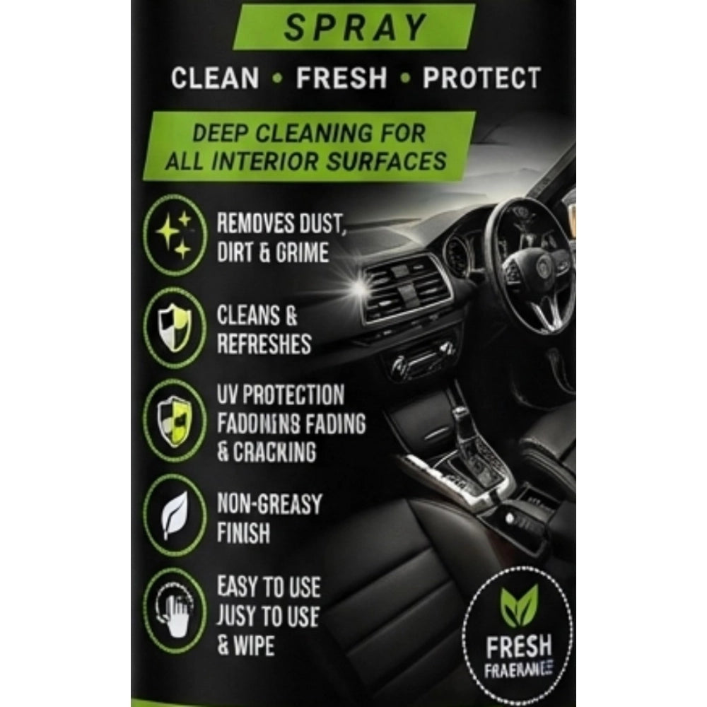 Generic Pack of 2 Car Interior Cleaner Liquid Spray Bottles 100 ML