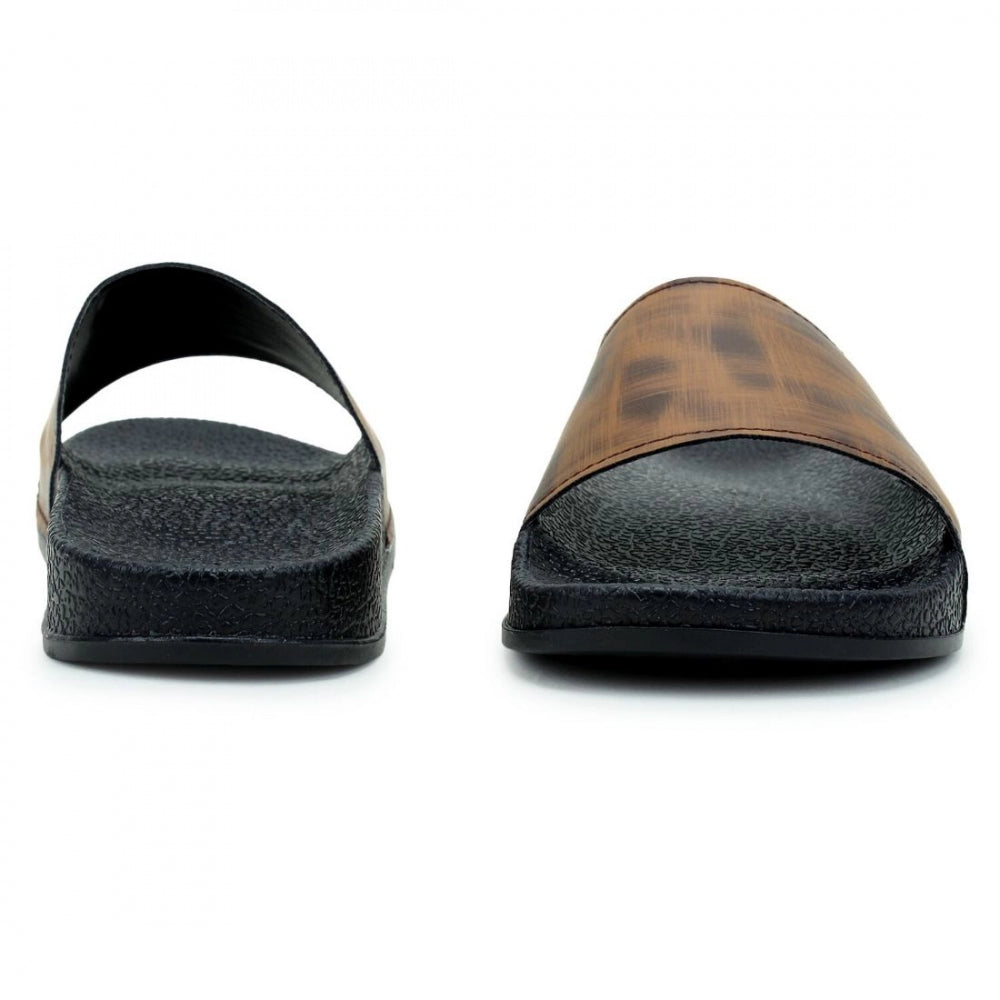Generic Women Brown Color Synthetic Material  Casual Sliders