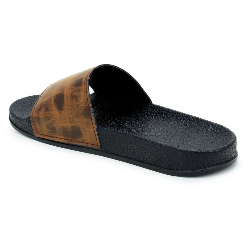 Generic Women Brown Color Synthetic Material  Casual Sliders