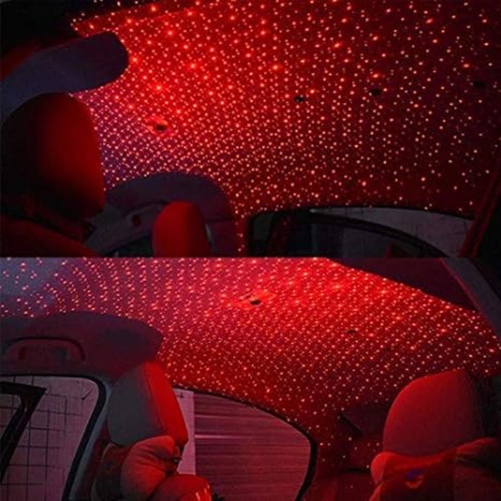 Generic Ambient Star Light 12V 360 Degree Rotation Use For Usb Party Decoration Disco Laser Light (Red)
