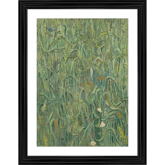 Generic Ears of Wheat 1890 Painting With Wood Photo Frame (Multicolor)
