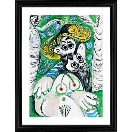 Generic Kiss 1969 Painting With Wood Photo Frame (Multicolor)