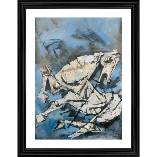 Generic Horses Pain Painting With Wood Photo Frame (Multicolor)