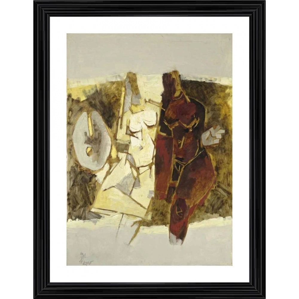 Generic Kobra 1968 Painting With Wood Photo Frame (Multicolor)