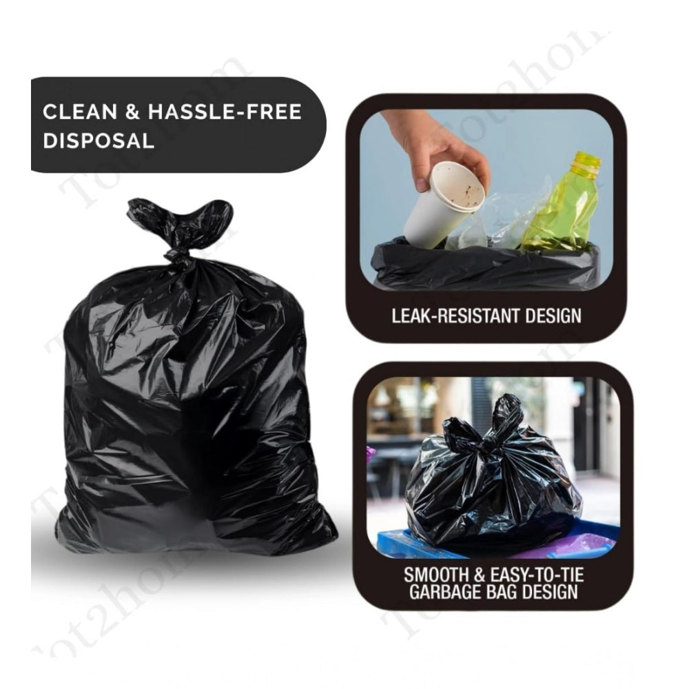 Generic Pack of 4 Biodegradeable Vegetable-Paper 25 x 30 Inches Garbage Bag (Black)