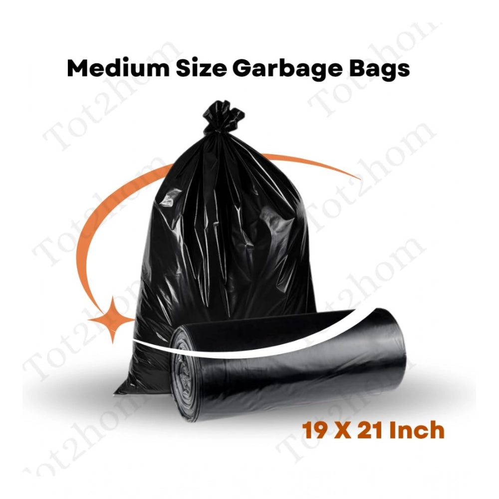 Generic Pack of 12 Biodegradeable Vegetable-Paper 19 x 21 Inches Garbage Bag (Black)