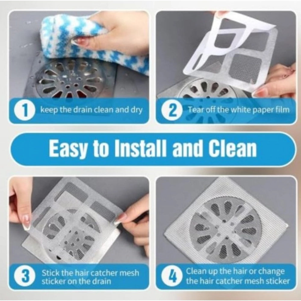 Generic Pack of 20 Flexible Polyvinyl Chloride Drain Cover (Silver)