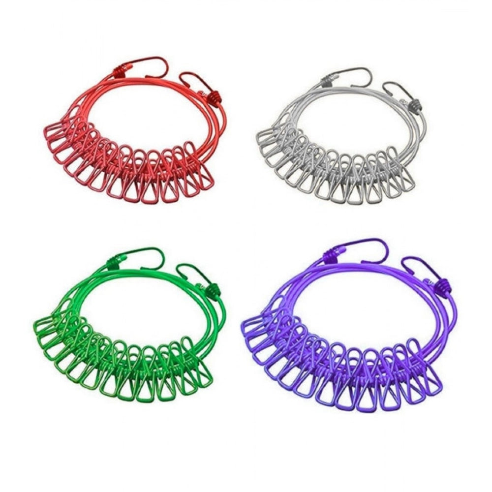 Generic Pack of 4 Nylon Cloth Drying Rope (Multicolor)