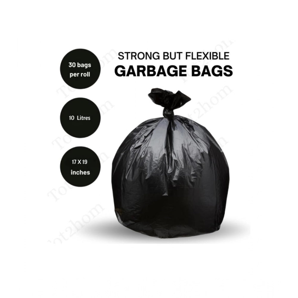 Generic Pack of 12 Biodegradeable Vegetable-Paper 17 x 19 Inches Garbage Bag (Black)