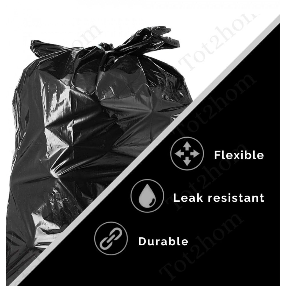 Generic Pack of 6 Plastic 17 x 19 Inches Garbage Bag (Black)