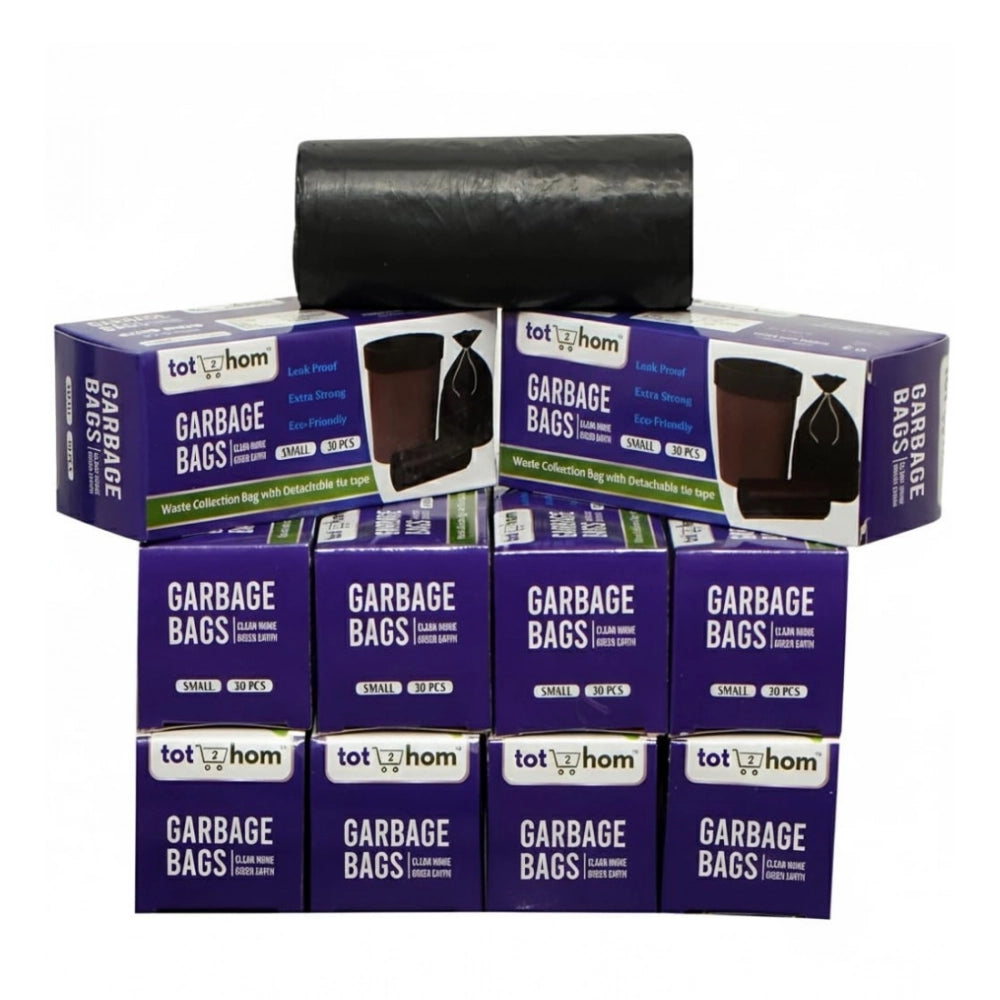 Generic Pack of 10 Biodegradeable Vegetable-Paper 17 x 19 Inches Garbage Bag (Black)