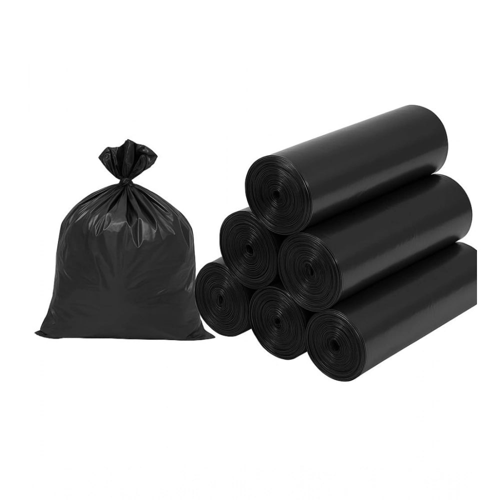 Generic Pack of 6 Biodegradeable Vegetable-Paper 25 x 30 Inches Garbage Bag (Black)