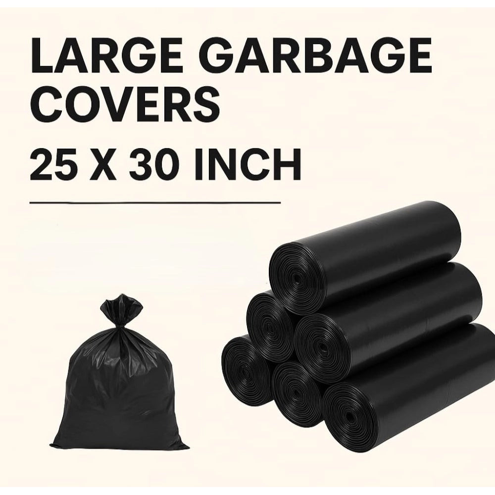 Generic Pack of 6 Biodegradeable Vegetable-Paper 25 x 30 Inches Garbage Bag (Black)