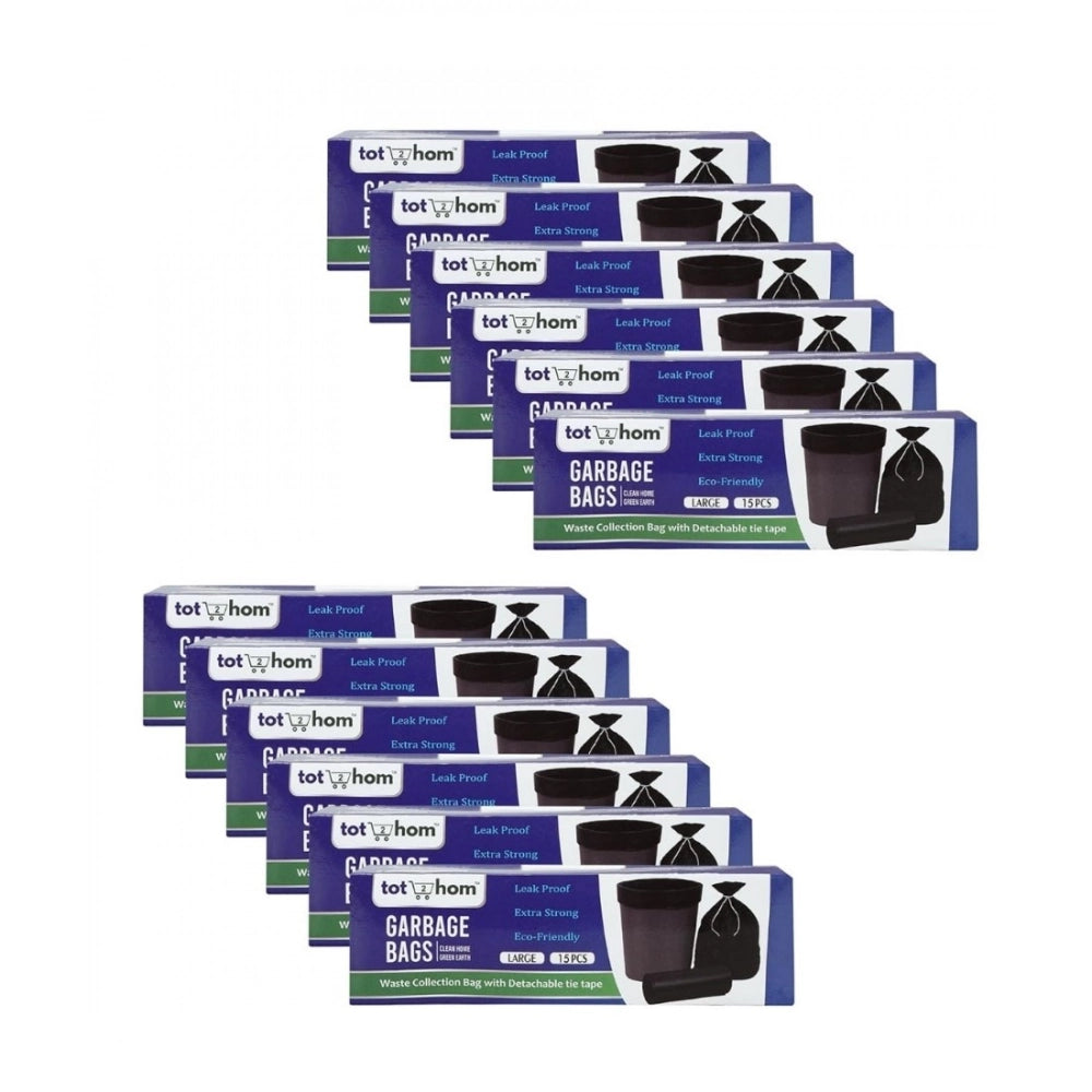 Generic Pack of 12 Biodegradeable Vegetable-Paper 25 x 30 Inches Garbage Bag (Black)