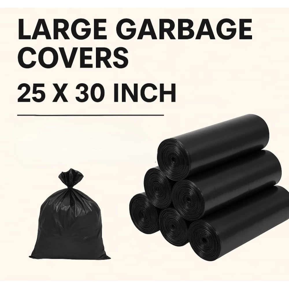 Generic Pack of 10 Biodegradeable Vegetable-Paper 25 x 30 Inches Garbage Bag (Black)