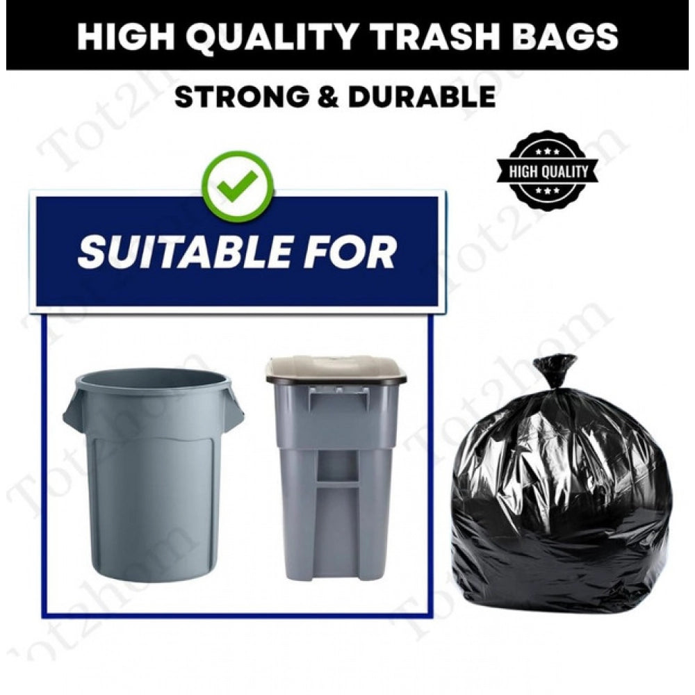 Generic Pack of 3 Biodegradeable Vegetable-Paper 25 x 30 Inches Garbage Bag (Black)