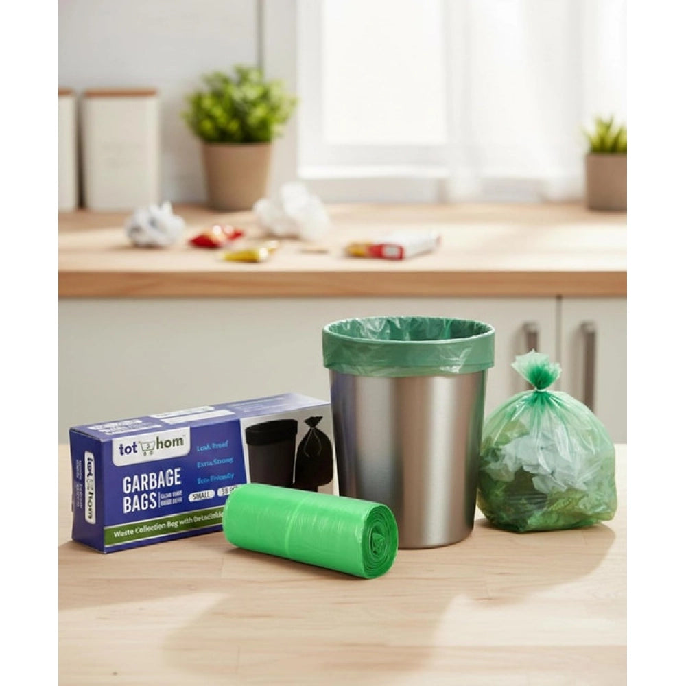 Generic Pack of 3 Polyethylene 17 x 19 Inches Garbage Bag (Green)