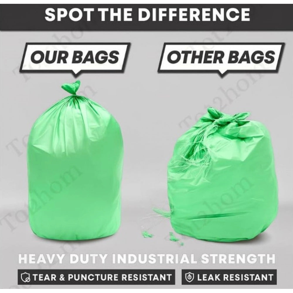 Generic Pack of 3 Polyethylene 17 x 19 Inches Garbage Bag (Green)