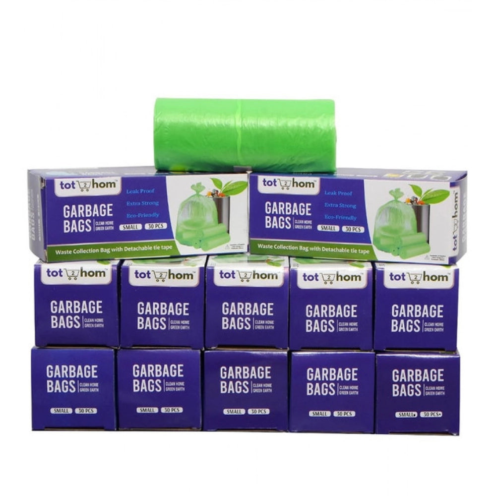 Generic Pack of 12 Biodegradeable Vegetable-Paper 17 x 19 Inches Garbage Bag (Green)
