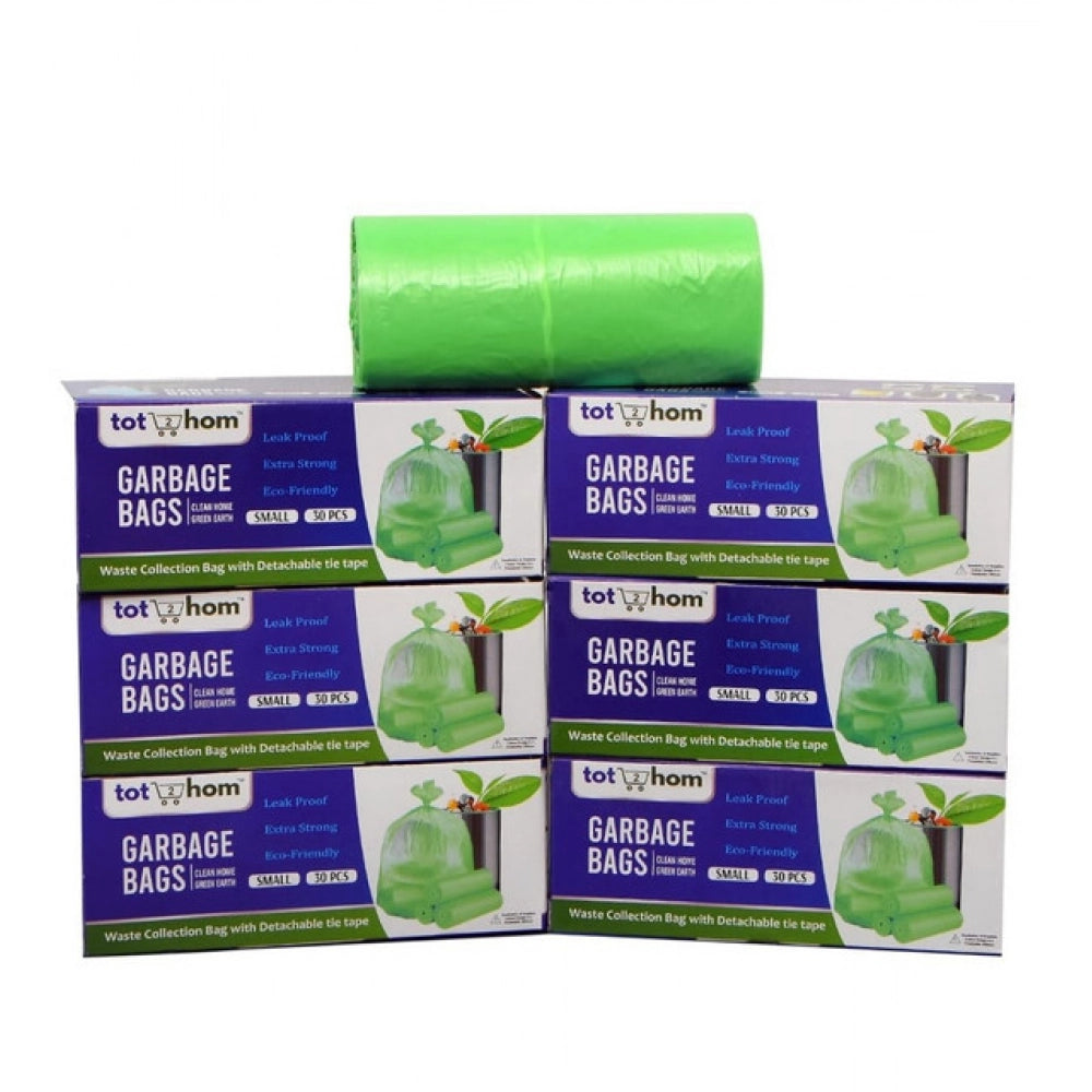 Generic Pack of 6 Biodegradeable Vegetable-Paper 17 x 19 Inches Garbage Bag (Green)
