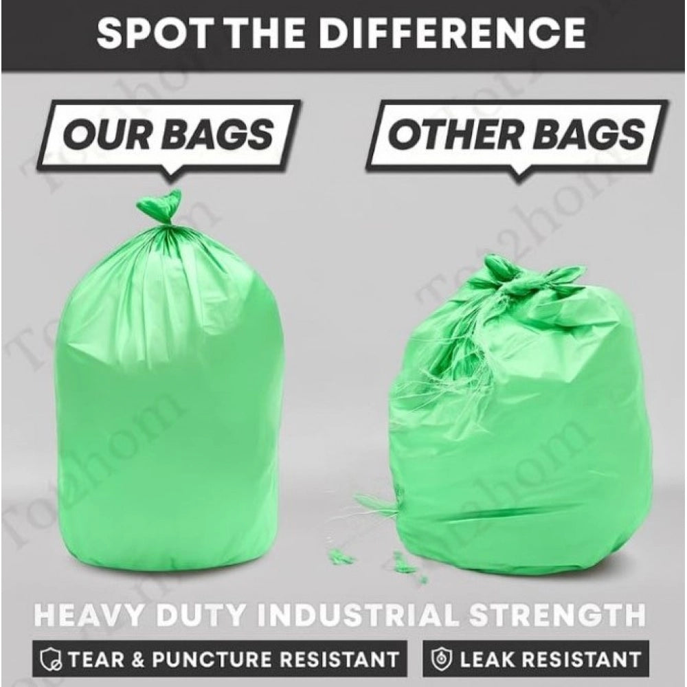 Generic Pack of 6 Biodegradeable Vegetable-Paper 17 x 19 Inches Garbage Bag (Green)