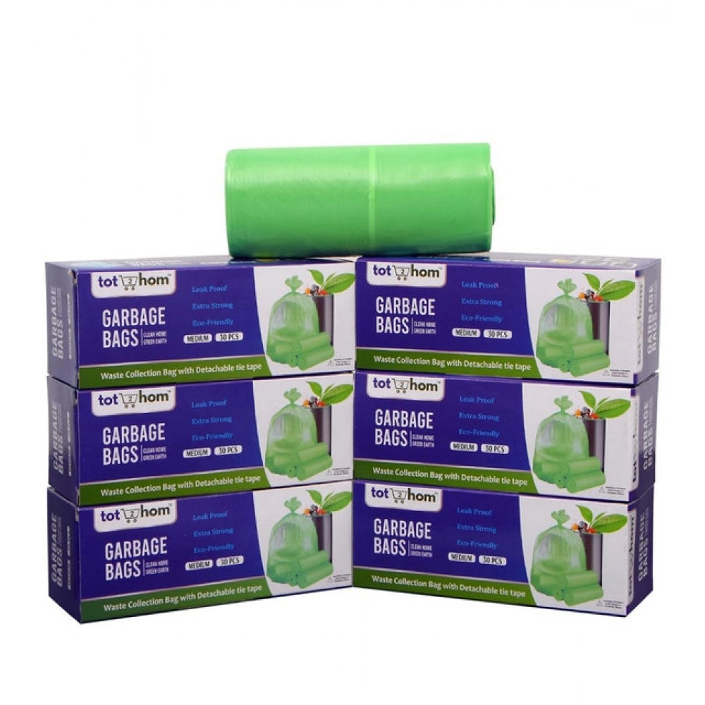 Generic Pack of 6 Biodegradeable Vegetable-Paper 19 x 21 Inches Garbage Bag (Green)