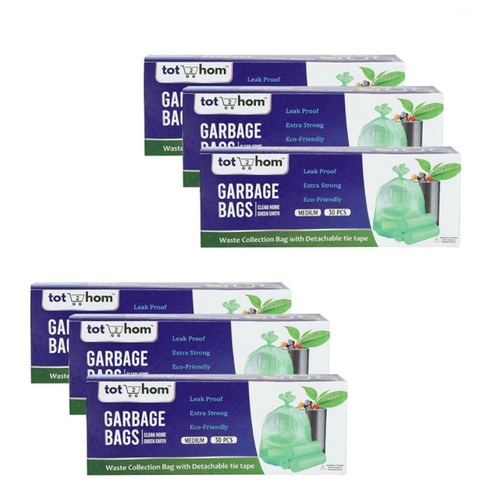 Generic Pack of 6 Biodegradeable Vegetable-Paper 19 x 21 Inches Garbage Bag (Green)