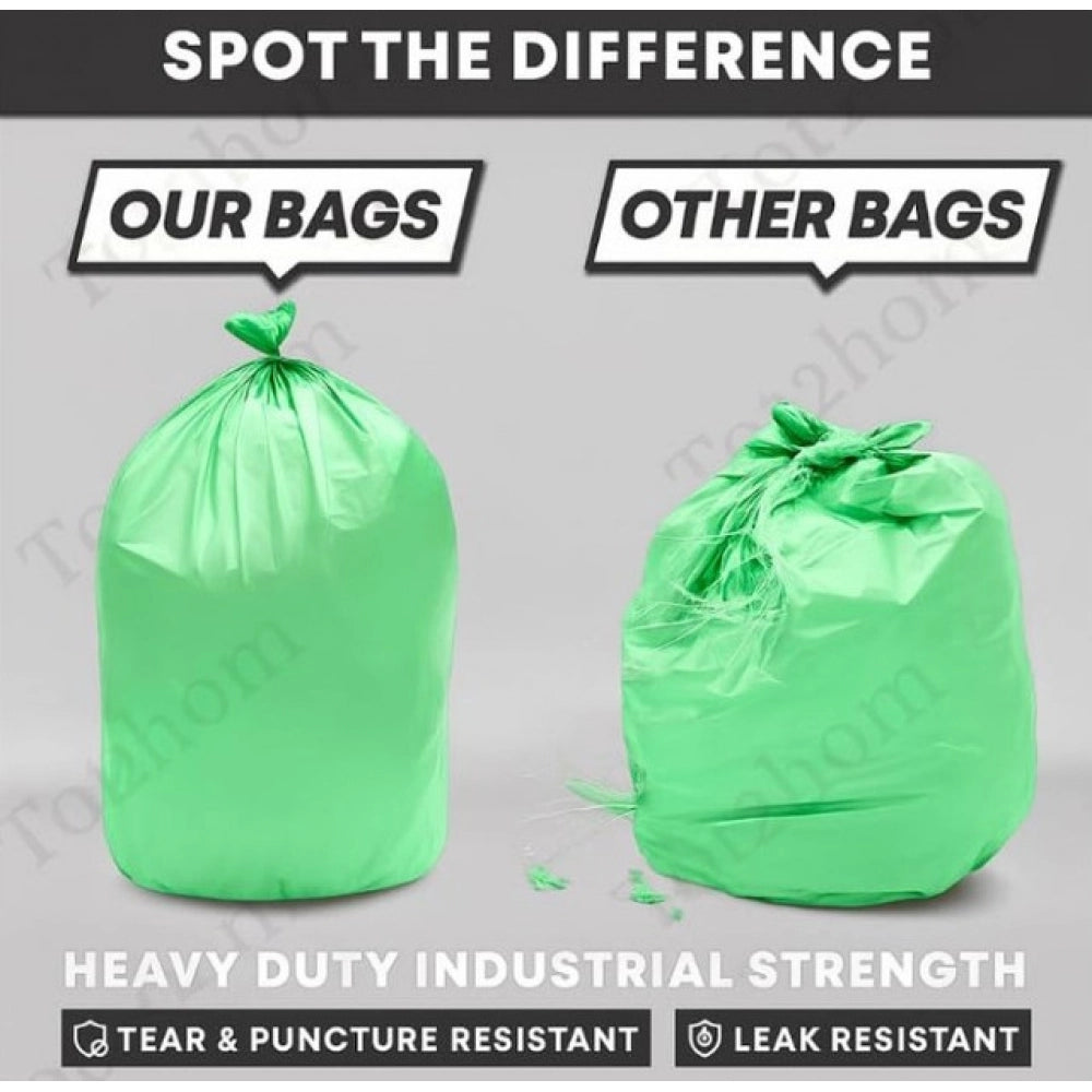 Generic Pack of 3 Biodegradeable Vegetable-Paper 19 x 21 Inches Garbage Bag (Green)