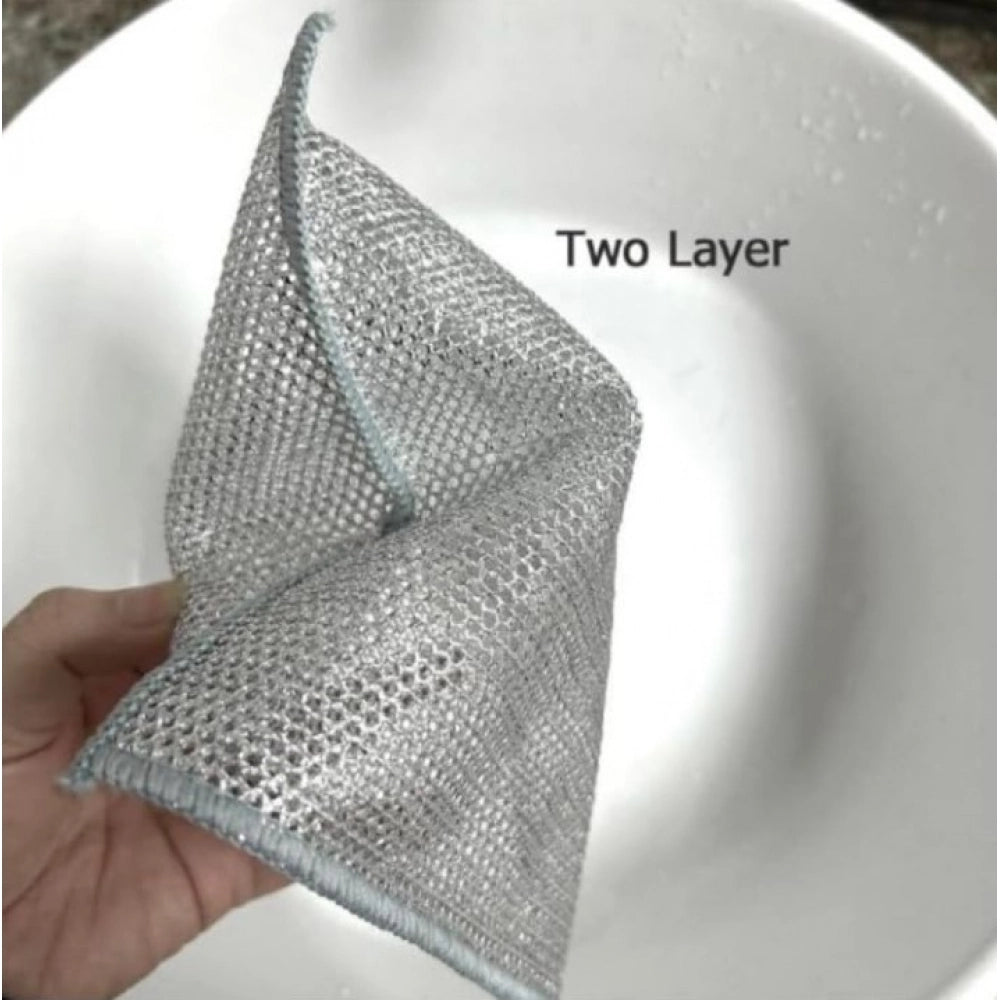 Generic Pack of 15 Stainless Steel Dishwash Scrub (Silver)