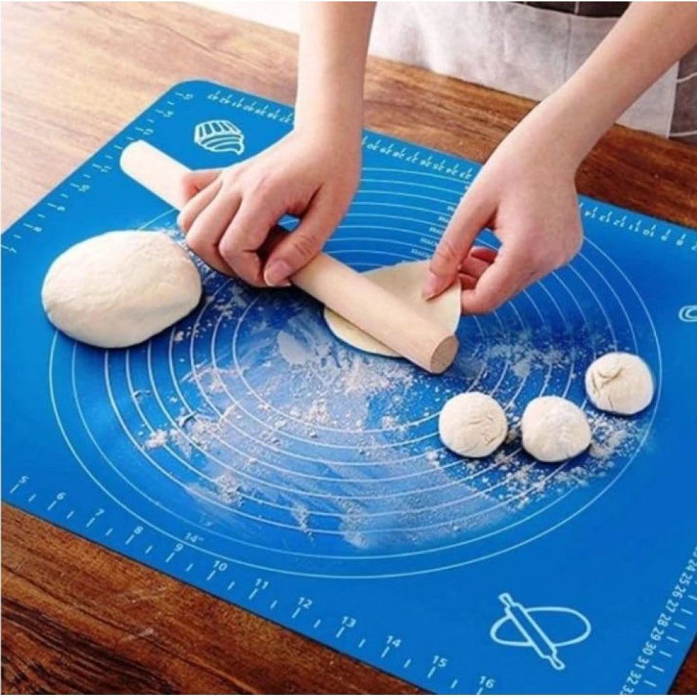 Generic Pack of 3 Silicone Roti Mat (Blue)