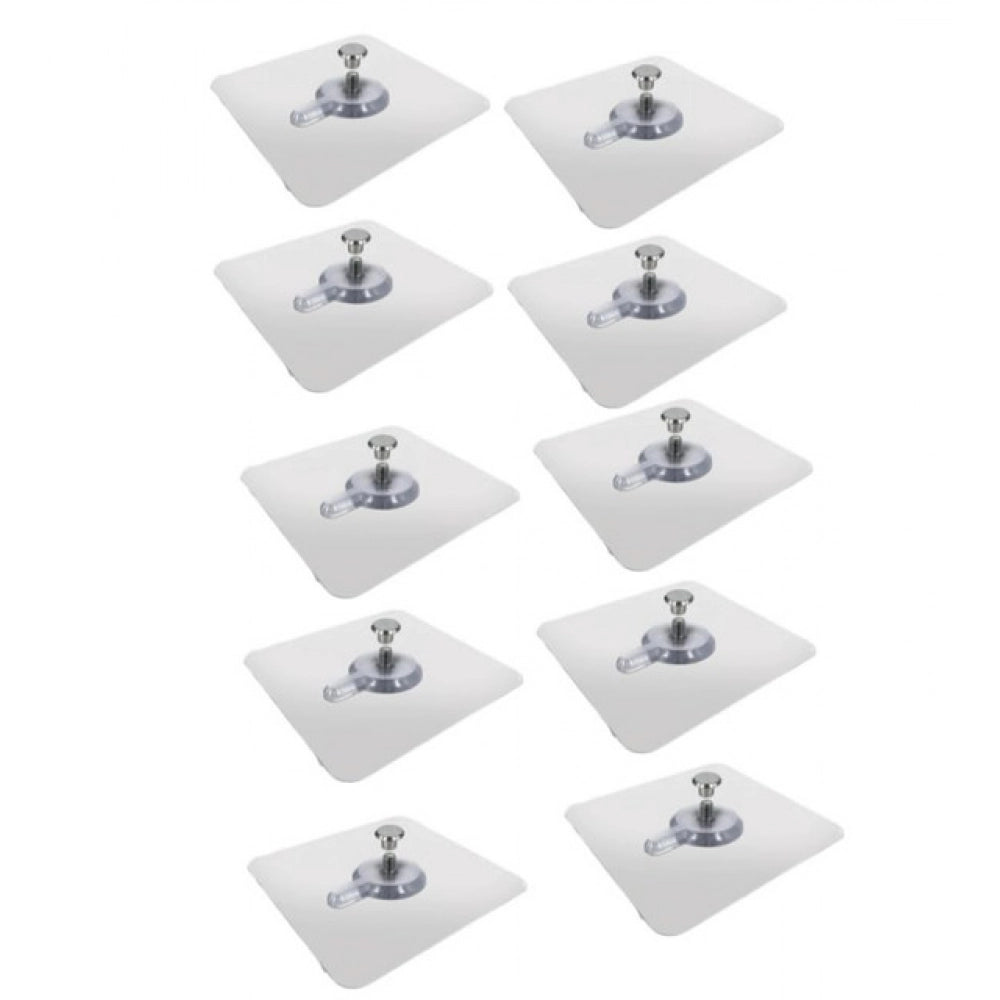 Generic Pack of 10 Plastic Wall Hook (Multicolor)