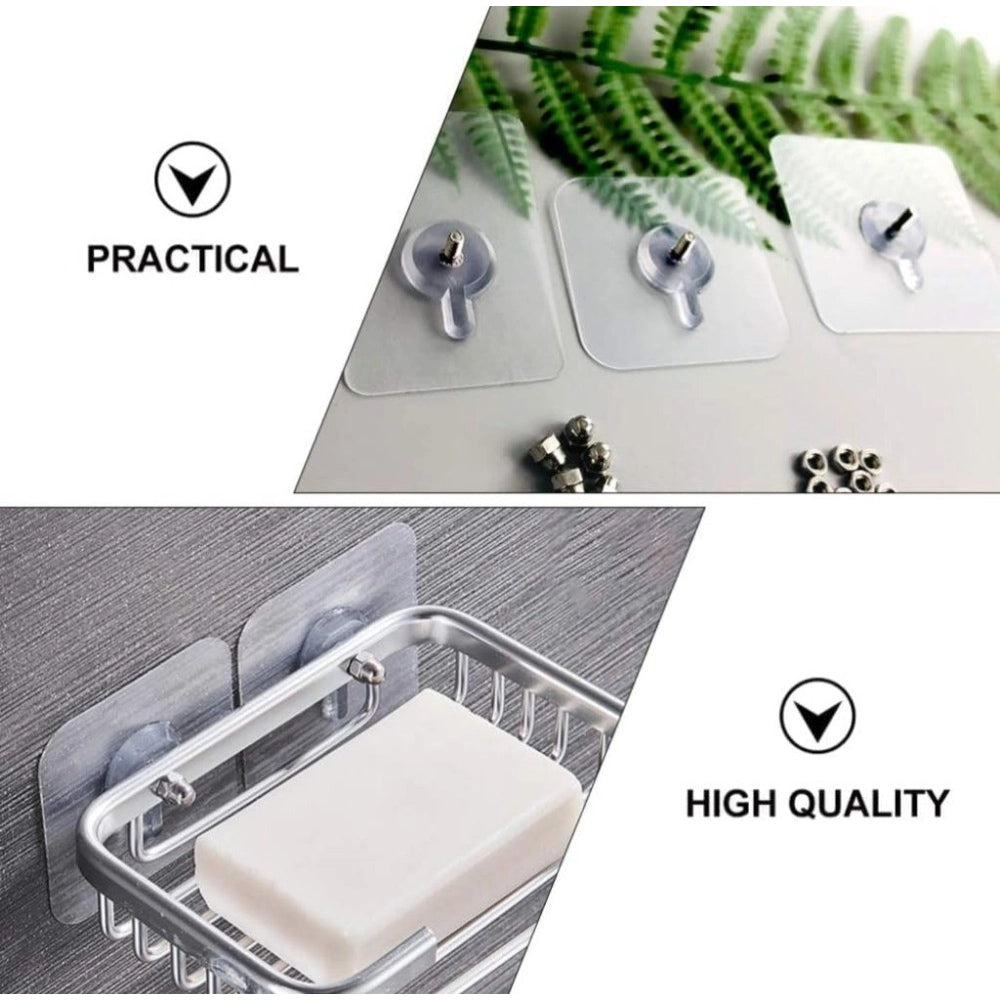 Generic Pack of 10 Acrylic-Metal Wall Hook (Multicolor)