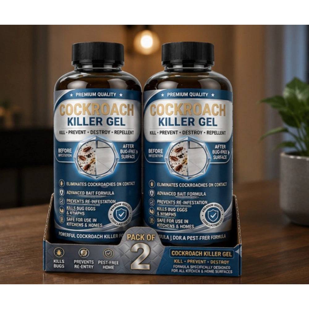 Generic Pack of 2 Cockroach Killer Gel Bottles 100 ML