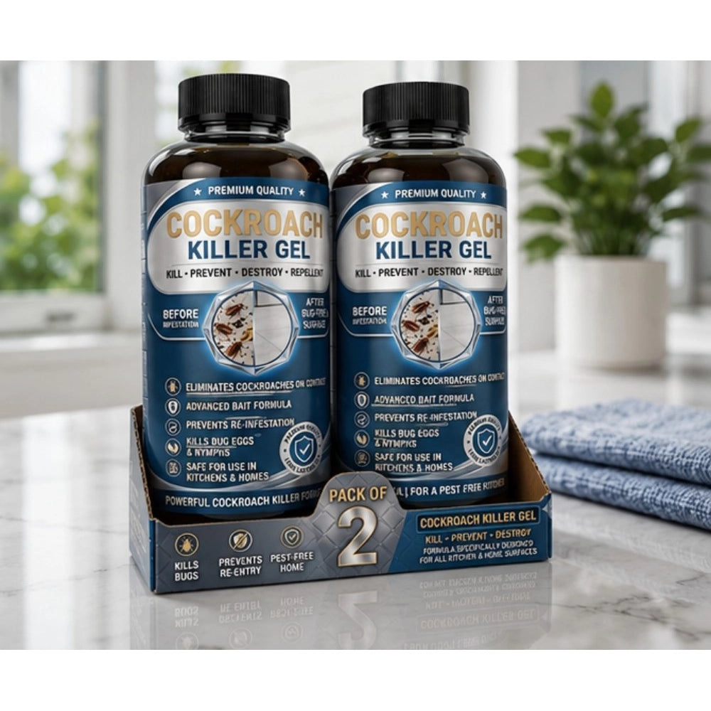 Generic Pack of 2 Cockroach Killer Gel Bottles 100 ML