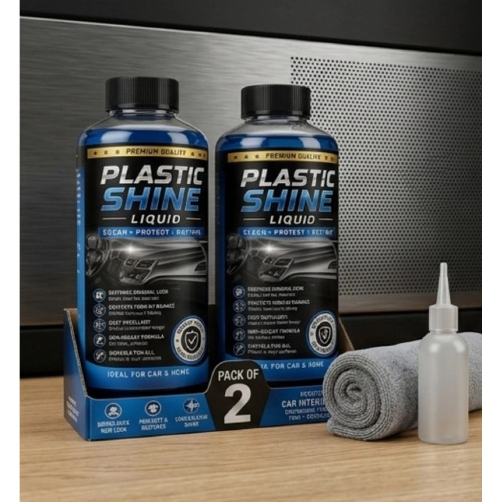 Generic Pack of 2 Plastic Shine Liquid Bottles 100 ML