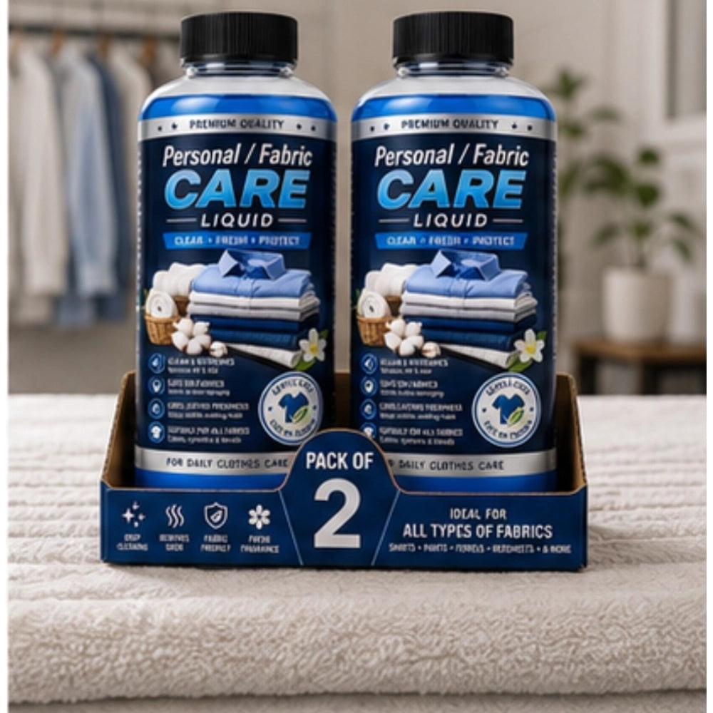 Generic Pack of 2 Personal/Fabric Care Liquid Bottles 100 ML